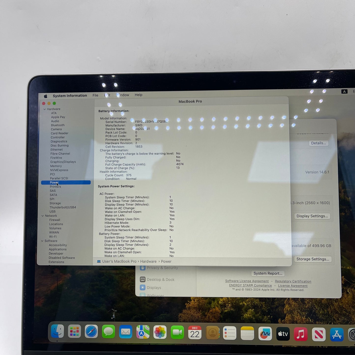 2020 Apple MacBook Pro 13.3" i5 2.0GHz 16GB RAM 512GB SSD Space Gray A2251