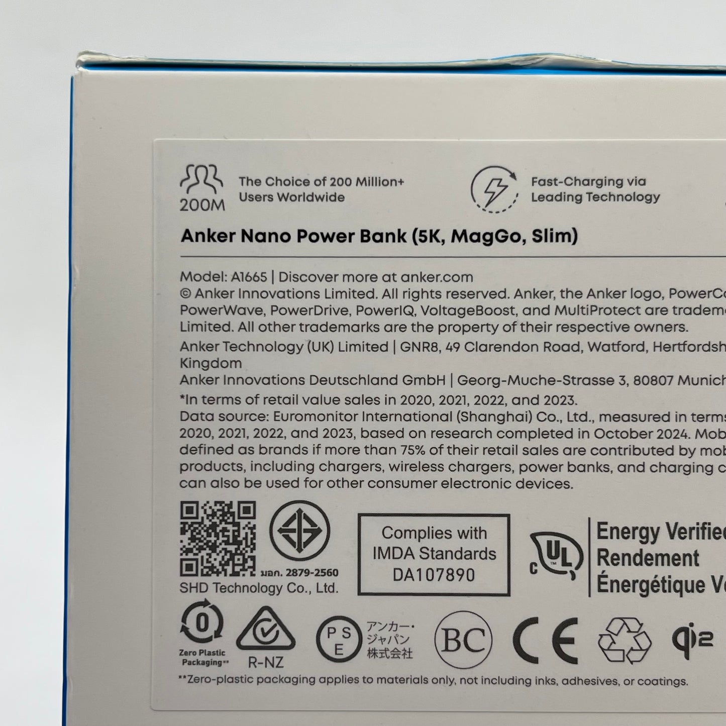 New Anker Nano Power Bank Slim 5K Power Bank A1665