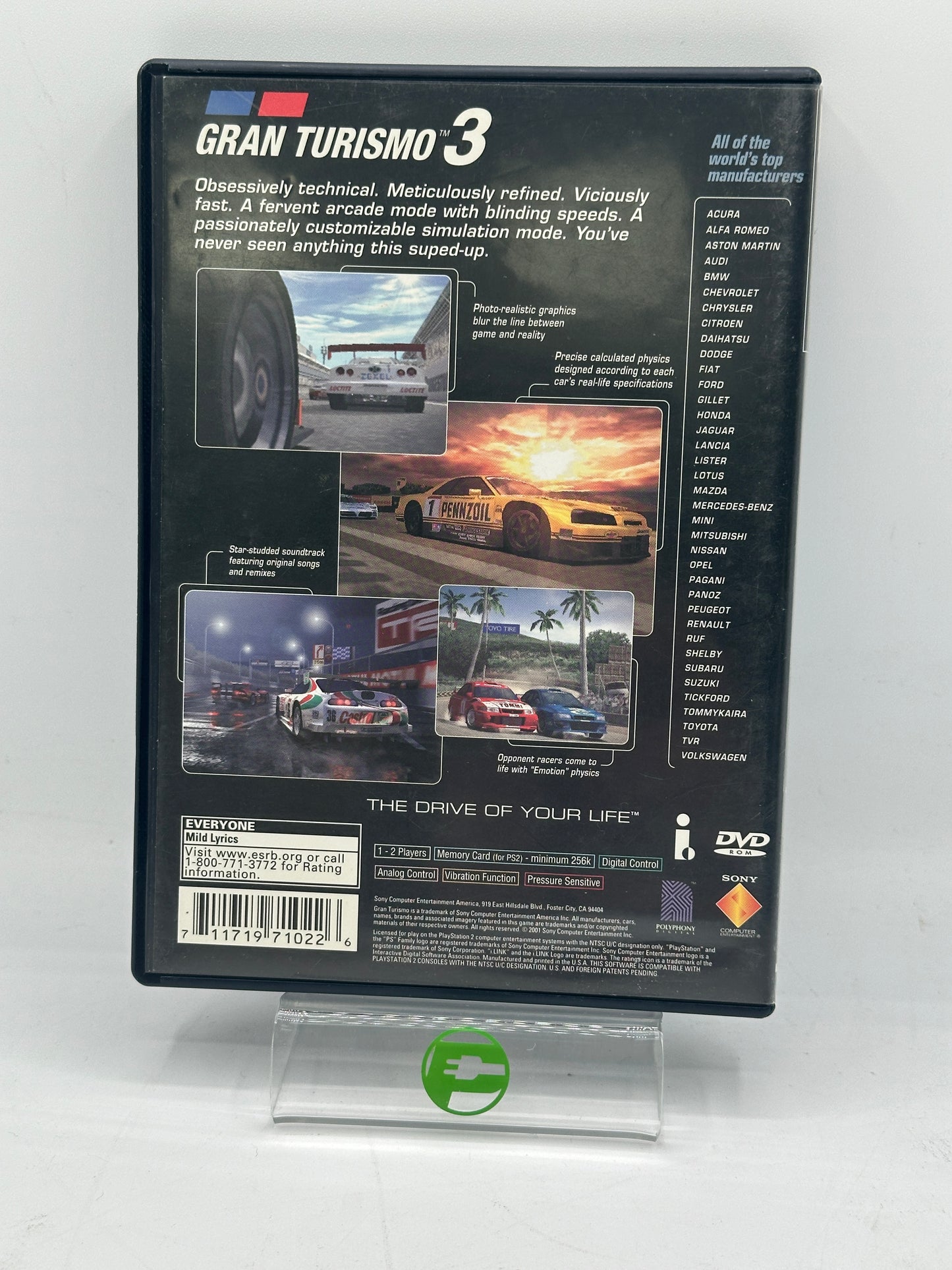 Gran Turismo 3  (Sony PlayStation 2 PS2,  2001)