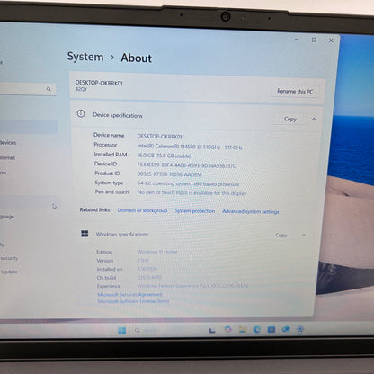 Lenovo V15 G2 IJL 15.6" Celeron N4500 1.1GHz 16GB RAM 1TB SSD