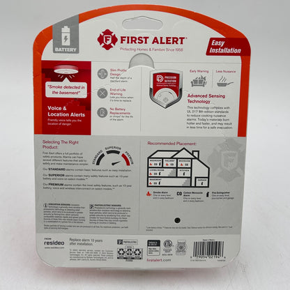 New First Alert Smoke Alarm 1046747 Premium