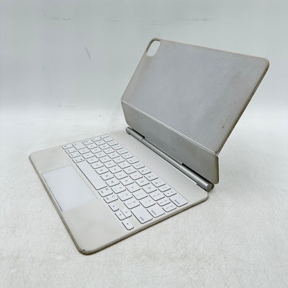 Apple Magic Keyboard for iPad Pro 11" Keyboard Folio Case White A2261 - Stained