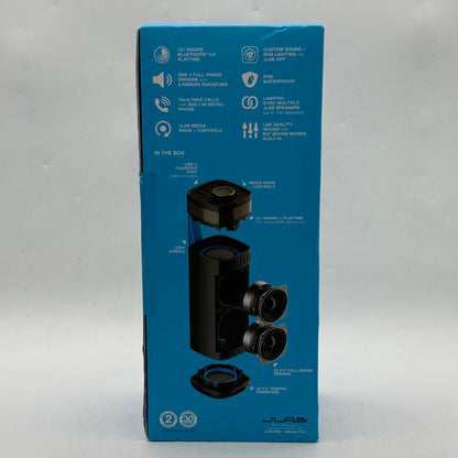 New JLab JBuds Party Portable Bluetooth Speaker Black SBJBUDSRBLK62
