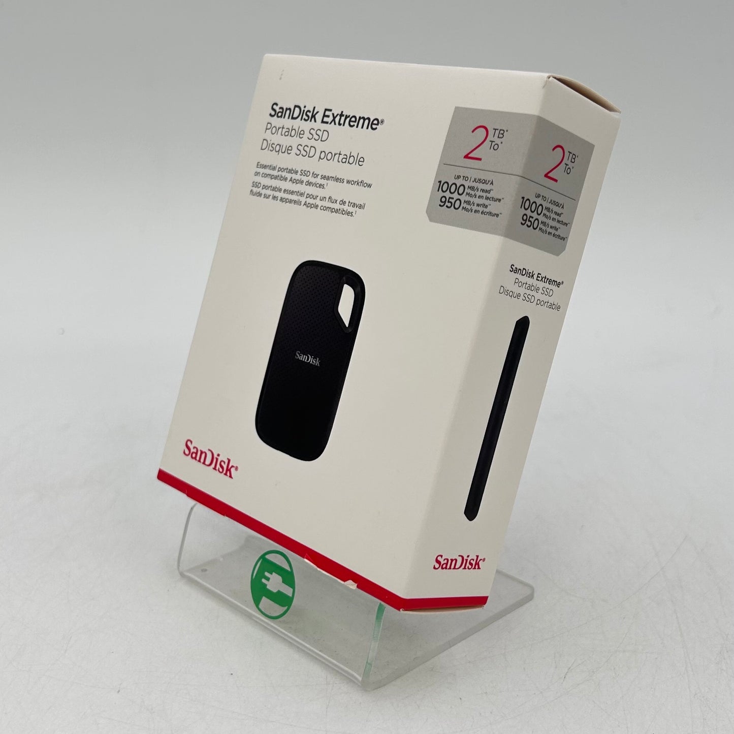 New SanDisk Portable Extreme Portable SSD 2TB USB-C to USB-C SSD SDSSDE62-2T00