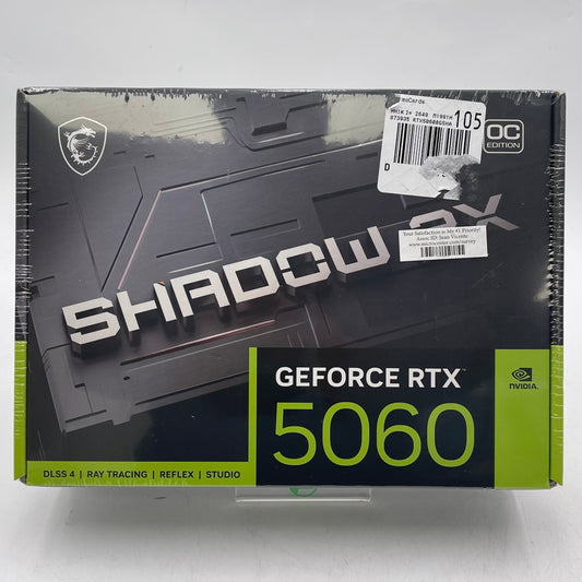 New MSI GeForce RTX 5060 Ventus 2X OC 8GB GDDR7 Graphics Card 912-V537-038