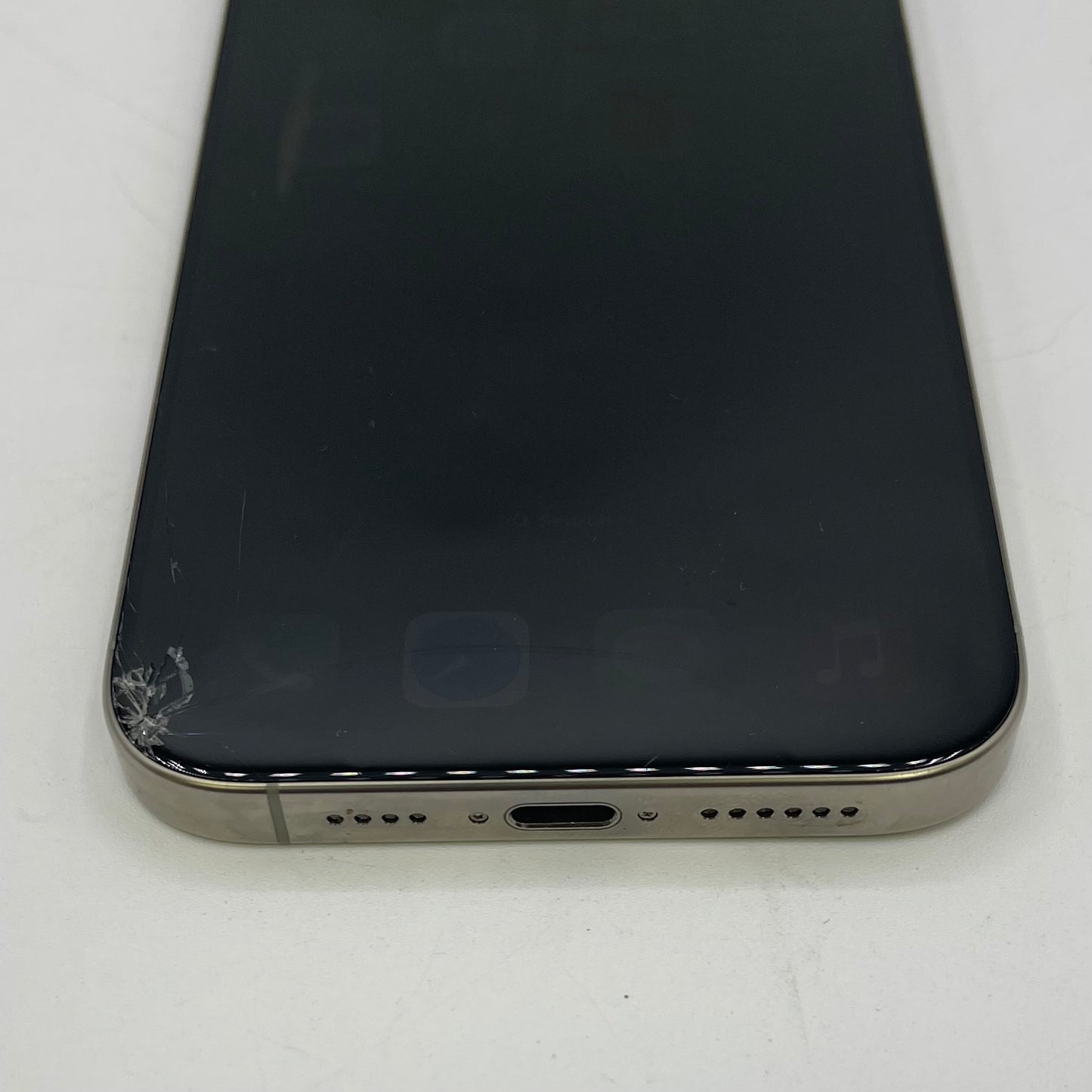 Broken Unlocked Apple iPhone 16 Pro Max 512GB Natural Titanium MYMA3LL/A