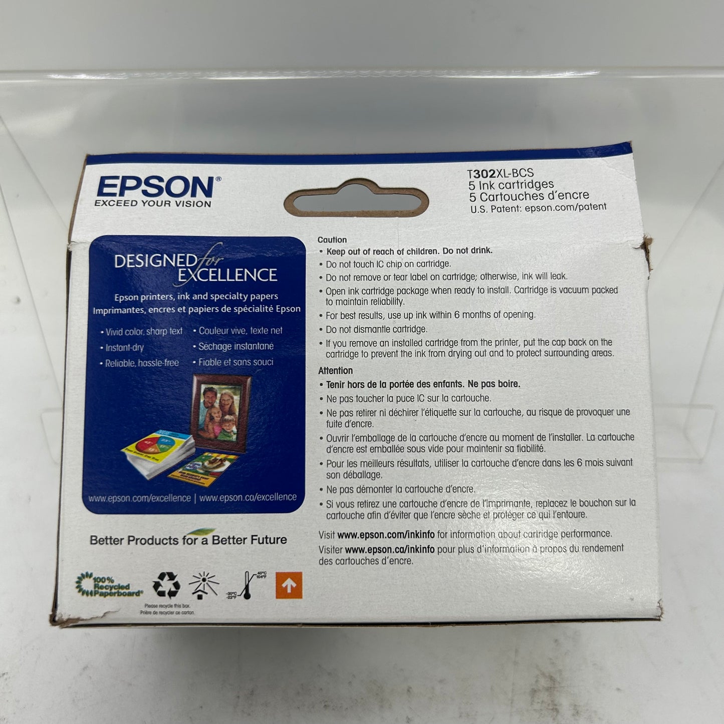 New Epson 302XL And 302 C13T01XC20 Ink Cartridge