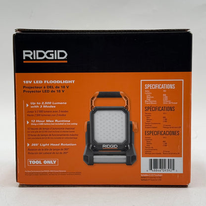 New Ridgid R86902B 18V LED Floodlight