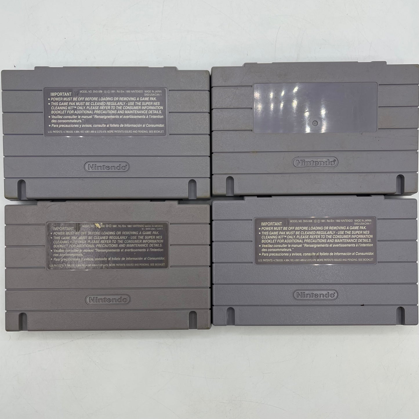 Lot of 4 Super Nintendo SNES Games MVP, Ken Griiffey, NFL, Super Play