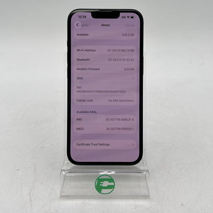 Factory Unlocked Apple iPhone 14 128GB Midnight MPUA3LL/A