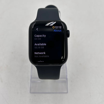 Unlocked Apple Watch SE 3 44MM Midnight Aluminum Black Sport Band MEPJ4LW/A