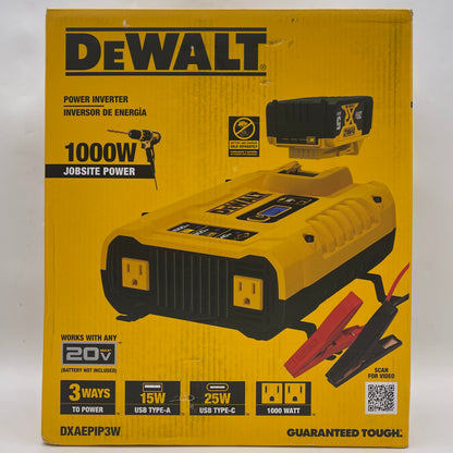 New DeWalt DXAEPIP3W 1000W Power Inverter 3 Ways