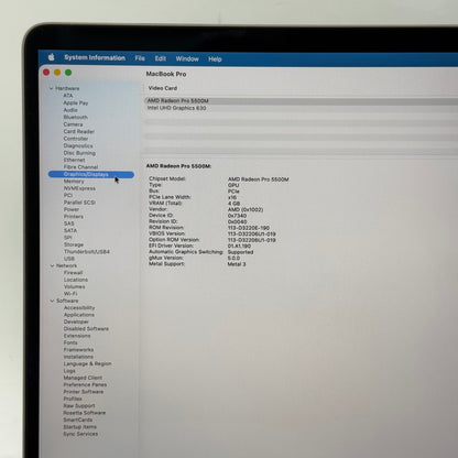 2019 Apple MacBook Pro 16" i9 2.3GHz 16GB RAM 1TB SSD Space Gray A2141