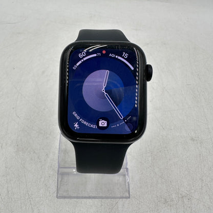 GPS Only Apple Watch SE 2nd Gen 44MM Black Aluminum Black Sport Band A2723
