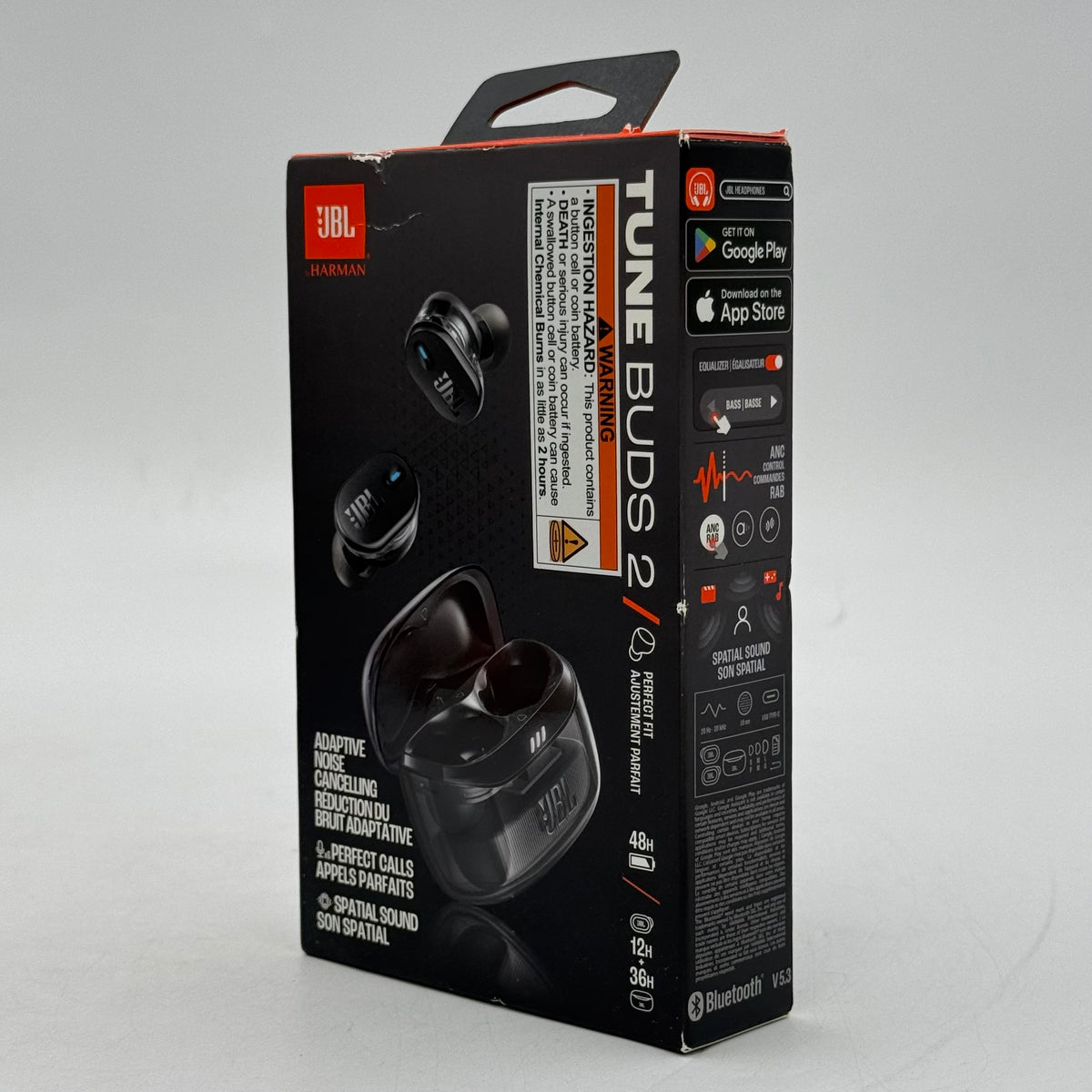 New JBL Tune Buds 2 In-Ear Wireless Headphones Black JBLTBUDS2GBLKAM