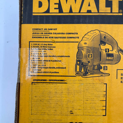 New DeWalt DW317K 120V Compact Jig Saw Kit