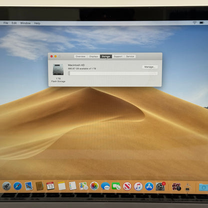 2015 Apple MacBook Pro 15" i7 2.8GHz 16GB RAM 1TB SSD Silver A1398