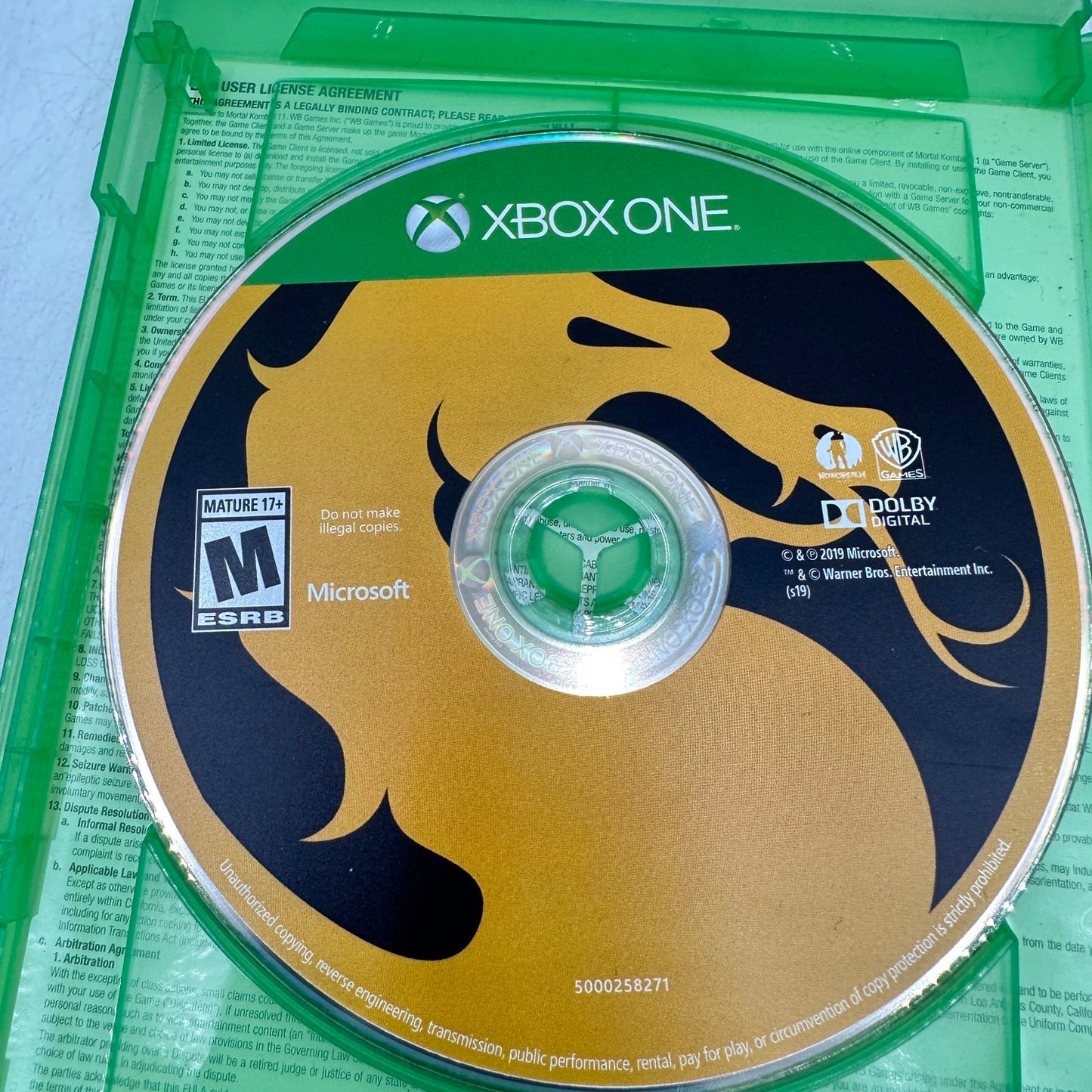 Lot of 4 Microsoft Xbox One Games [DB Xenoverse XV,MK 11,NBA 2K20,NBA2K15]
