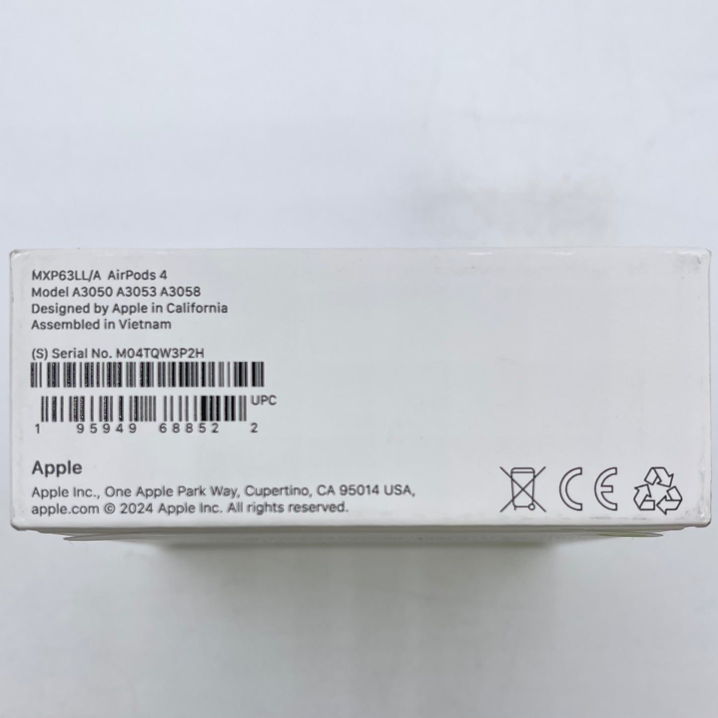 New Apple AirPods 4th Gen with Charging Case MXP63LL/A