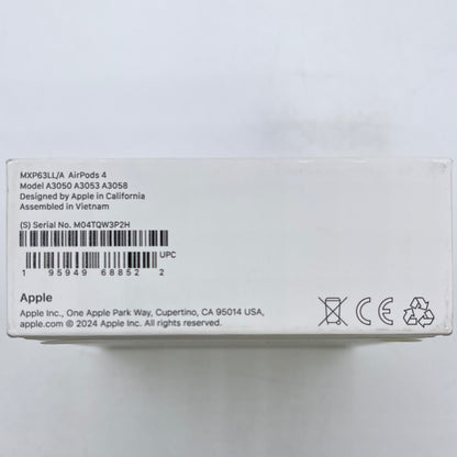 New Apple AirPods 4th Gen with Charging Case MXP63LL/A