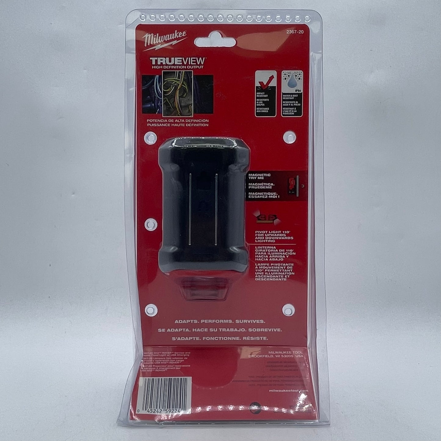 New Milwaukee 2367-20 M12 12V Service & Repair Flood Light w/ USB Charging