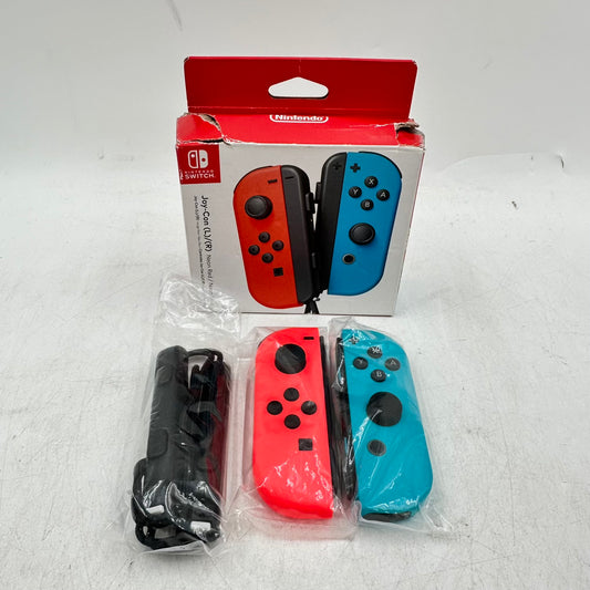 Nintendo Switch Joy-Cons Pair Controller HAC-015/HAC016 Neon Red/Neon Blue
