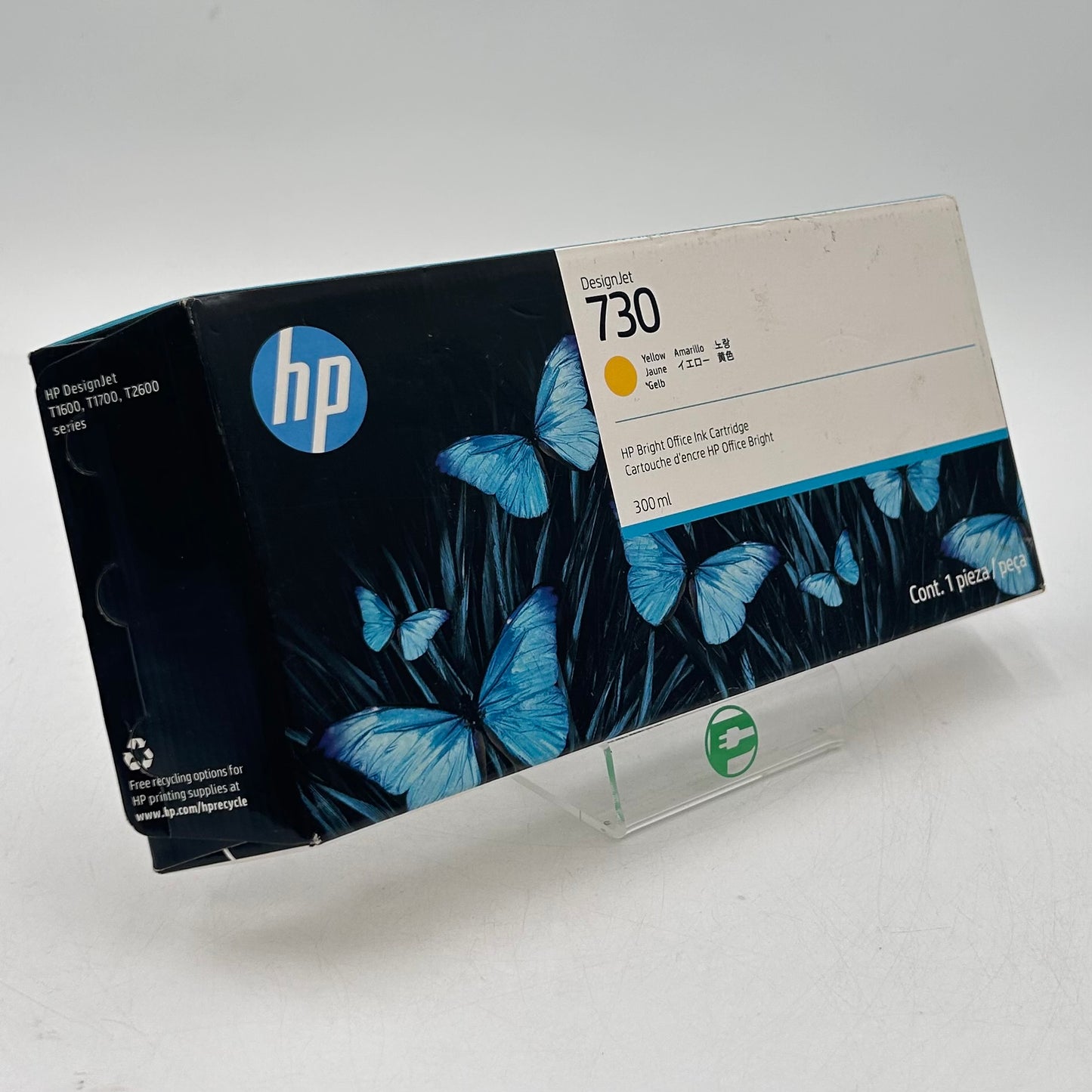New HP Design Jet 730 P2V70A Yellow Ink Cartridge 300ml