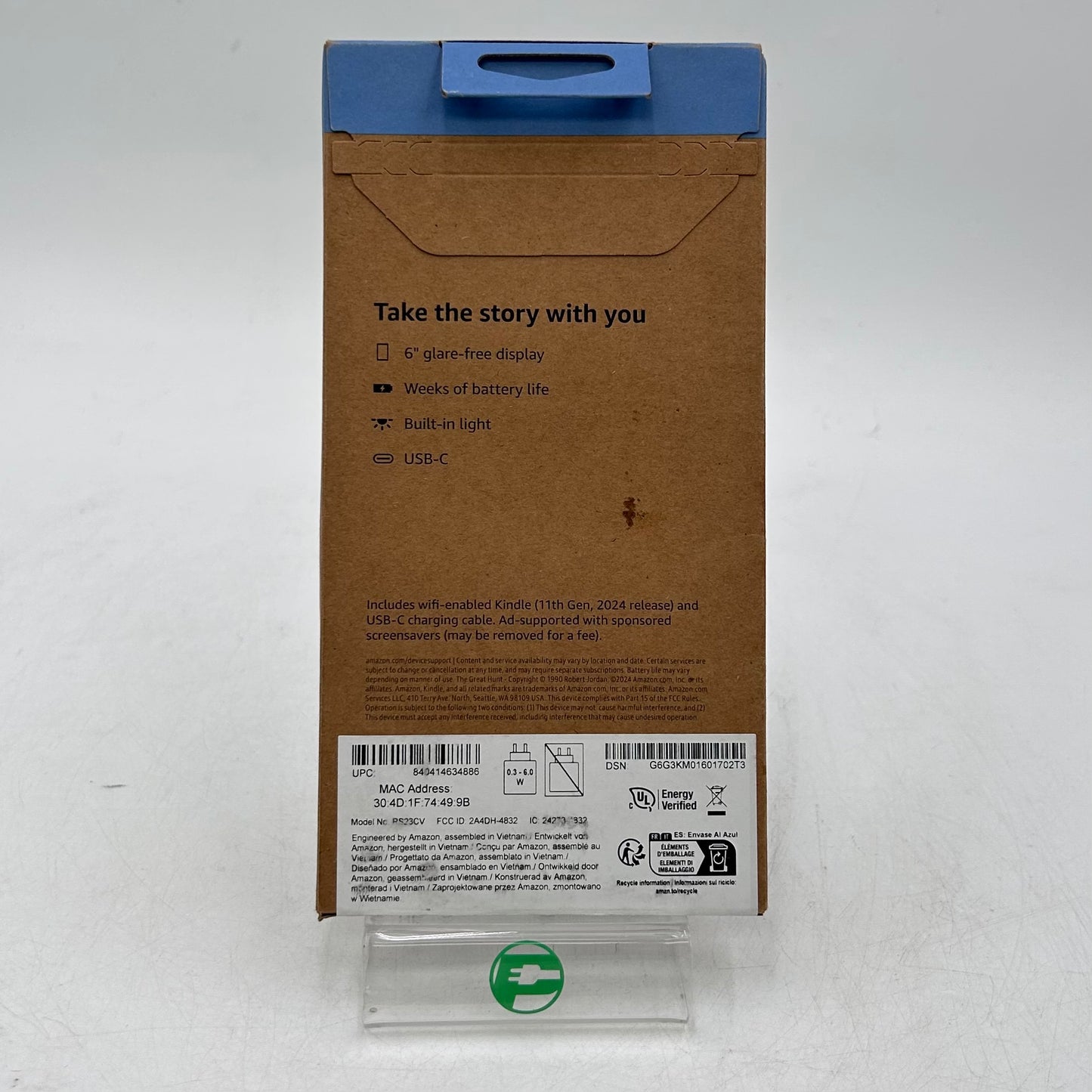 New Amazon Kindle 6" 16GB Raading Tablet RS23CV Black Gen 11