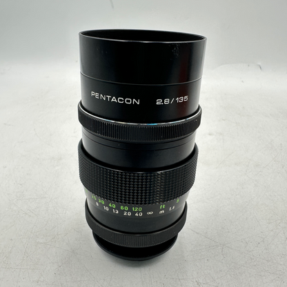 Pentacon Vintage Prime Lens 15-blade 135mm f/2.8 M42 Screw Mount