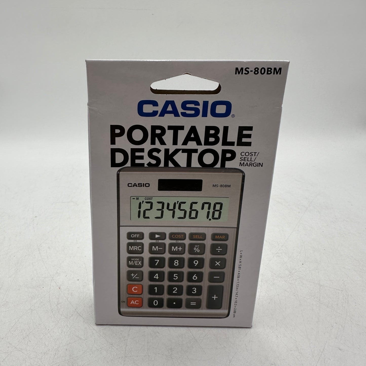 New Casio MS-80BM Portable Desktop Cost/Sell/Margin Electronic Calculator