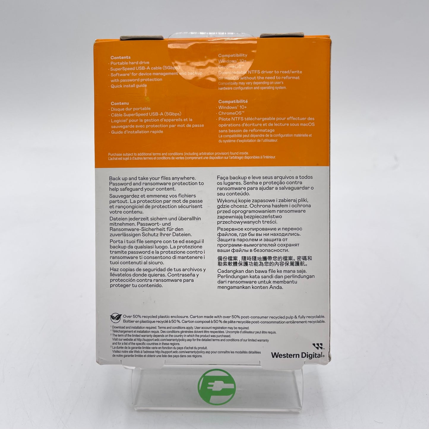 New Western Digital WD Portable My Passport 5TB HDD WDBPKJ0050BRD-WESN