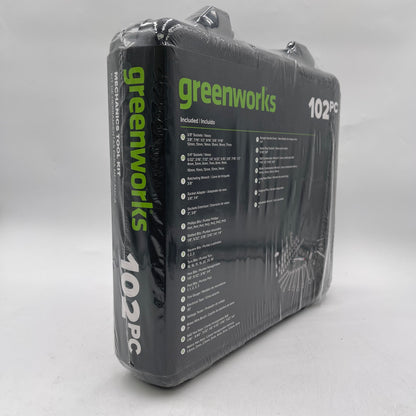 New GreenWorks 102pc Mechanics Tool Kit