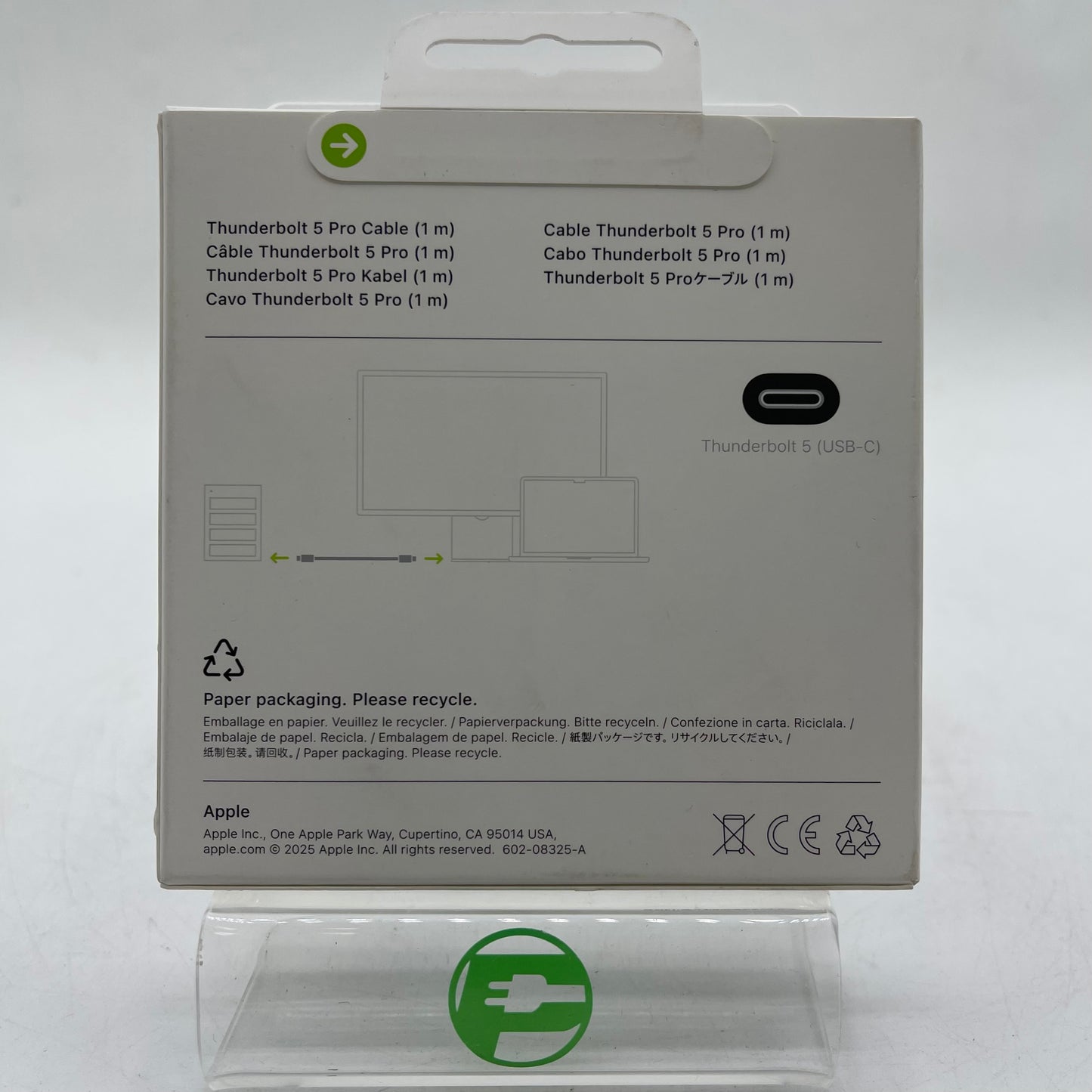 New Apple Thunderbolt 5 Black MDW94AM/A USB- C Cable