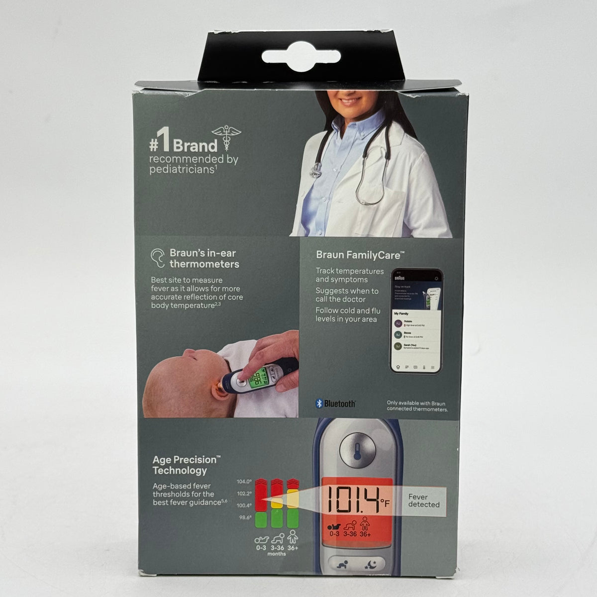 New Braun ThermoScan 7+ Connect Ear Thermometer IRT6575USV1