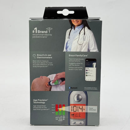 New Braun ThermoScan 7+ Connect Ear Thermometer IRT6575USV1