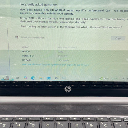 HP Pavilion x360 Convertible 14M-cd005dx i3-8130U 2.2GHz 8GB RAM 256GB HDD READ
