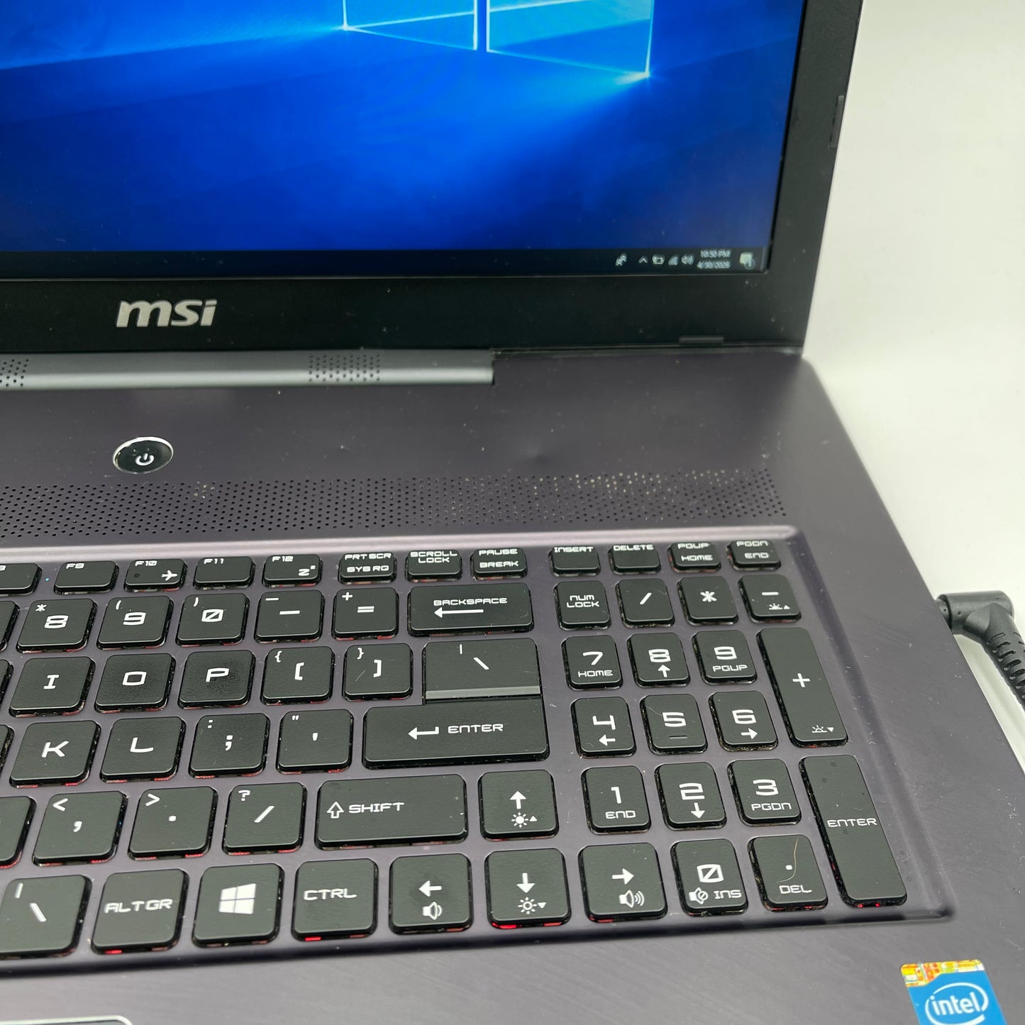 Broken MSI MS-1771 i7-4700HQ 2.4GHz 16GB RAM 128GB SSD 750GB HDD GTX 765M Bad Battery