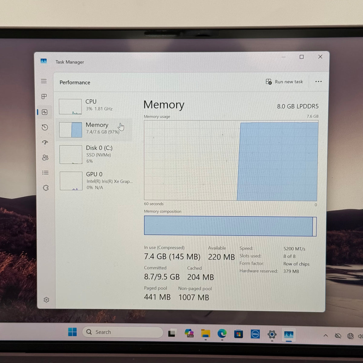 Dell XPS 13 9315 13.4" i5-1230U 1.0GHz 8GB RAM 256GB SSD