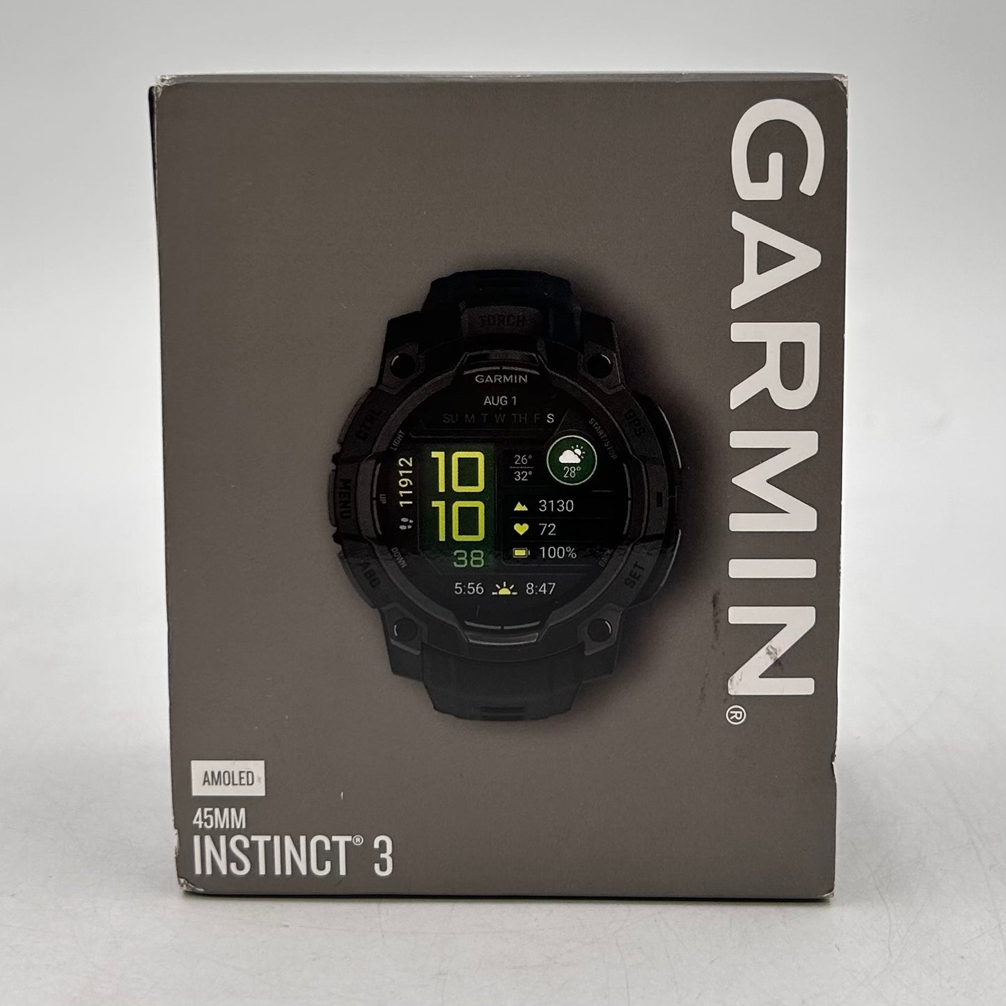 New Garmin Instinct 3 45mm GPS Smartwatch 010-02936-00