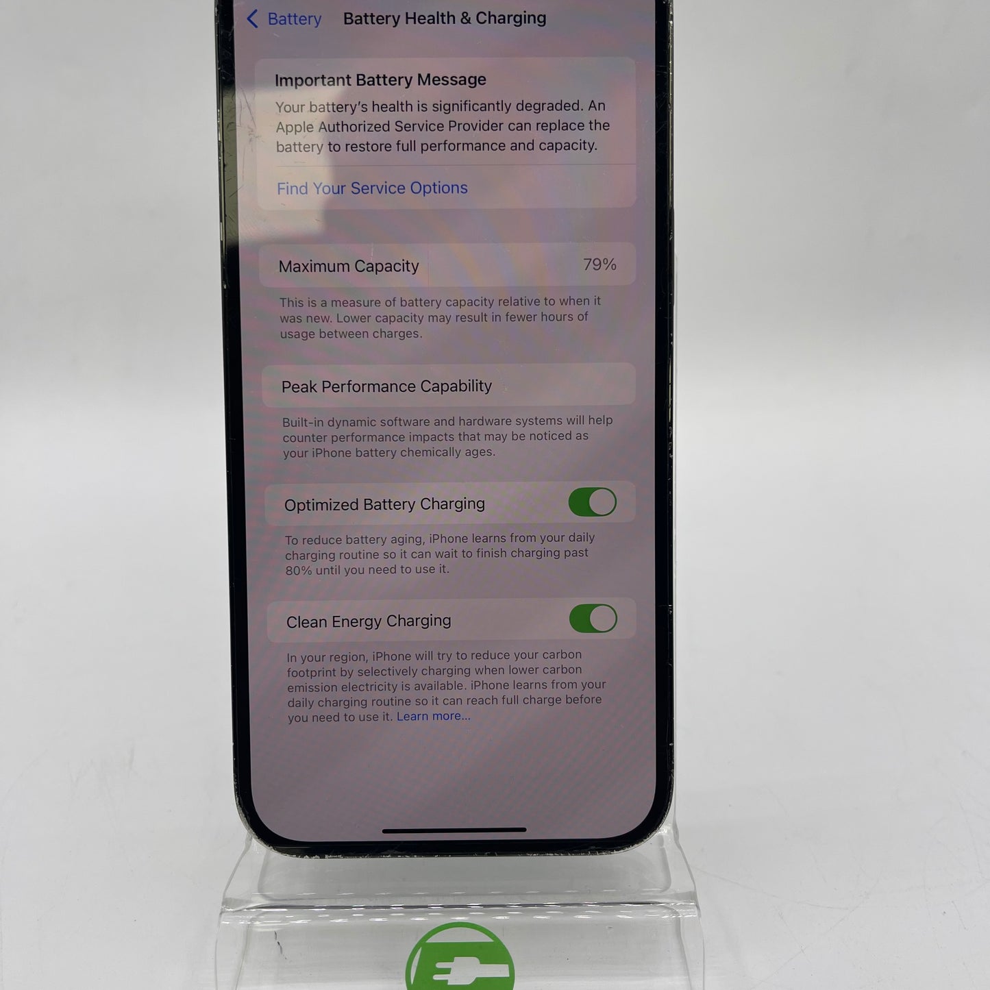 Broken Unlocked Apple iPhone 14 Pro Max 256GB 18.6.2 MQ8T3LL/A Read