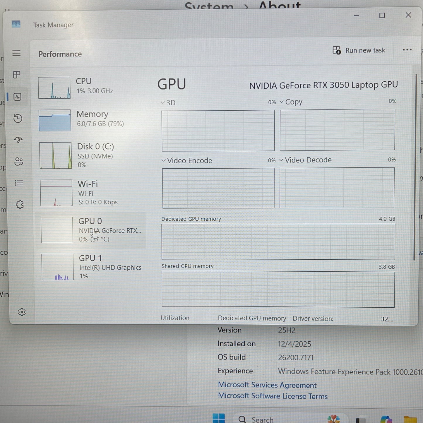 HP Victus 16-D0013DX 16.1 i5-11400H 2.7GHz 8GB RAM 256GB SSD GeForce RTX 3050