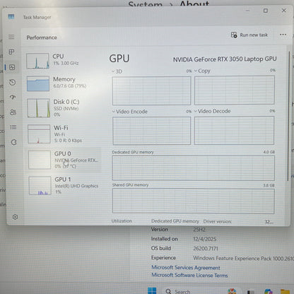 HP Victus 16-D0013DX 16.1 i5-11400H 2.7GHz 8GB RAM 256GB SSD GeForce RTX 3050