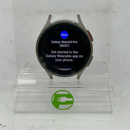 GPS Only Samsung Galaxy Watch5 Pro Aluminum Smartwatch SM-R920NZTDXAA