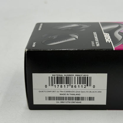 New Bose QuietComfort Ultra QC Ultra Earbuds 2nd Gen Bluetooth Earbuds Black