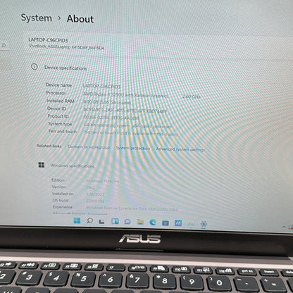 Asus Vivobook M415D X415DA-R3128 14" Ryzen 3 3250U 2.6GHz 8GB RAM 128GB SSD