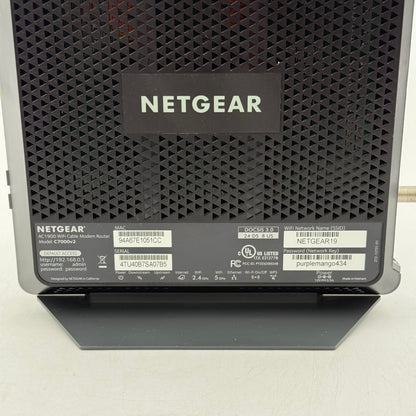 NETGEAR Nighthawk AC1900 WiFi Cable Modem Router Dual Band WiFi 5 C7000-1AZNAS