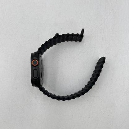 Unlocked Apple Watch Ultra 2 49MM Black Titanium Black Ocean Band MX4P3LW/A