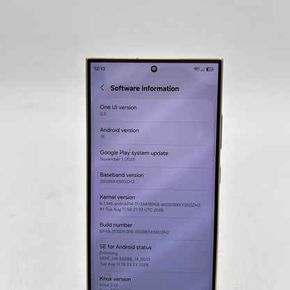 GSM Unlocked Samsung Galaxy S24 Ultra 12GB RAM 512GB SM-S928B/DS Yellow