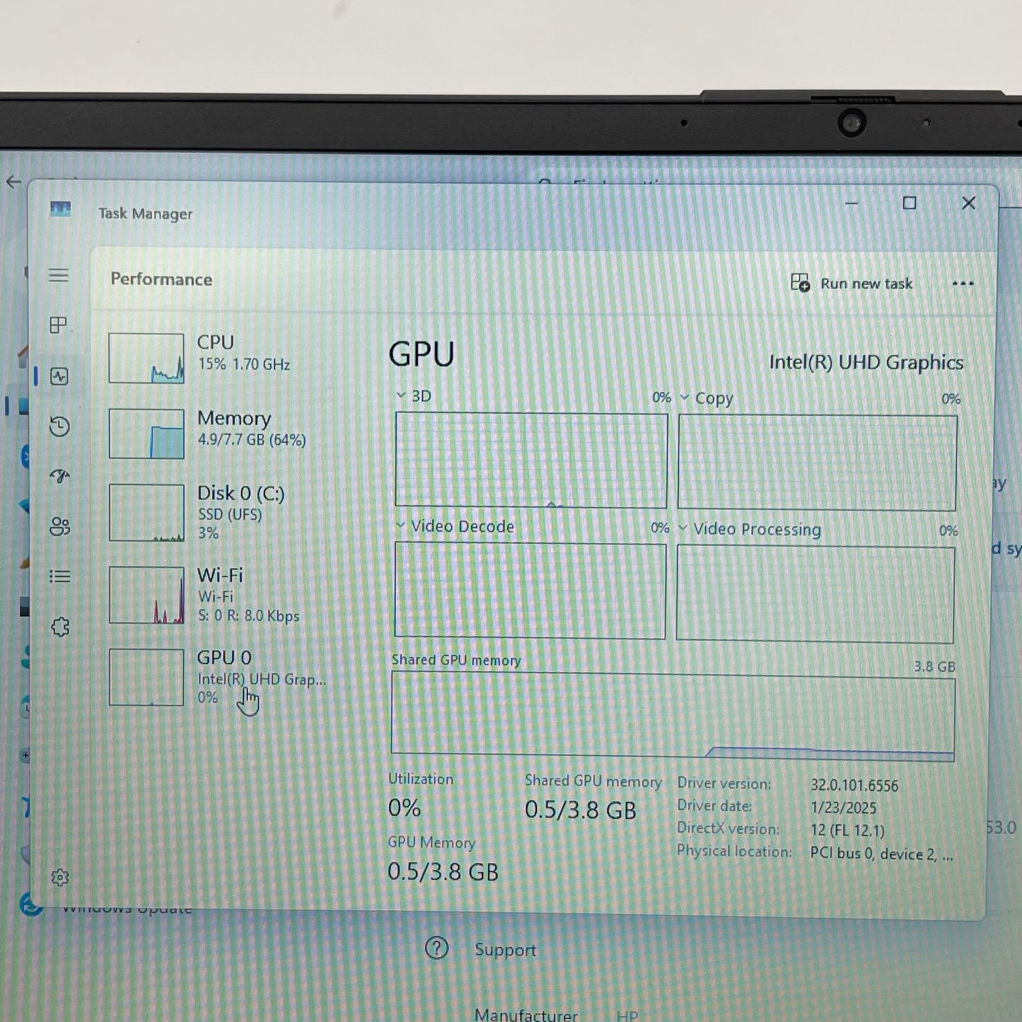 HP Laptop 15-FD0113DX 15.6" i3-N305 1.8GHz 8GB RAM 128GB SSD