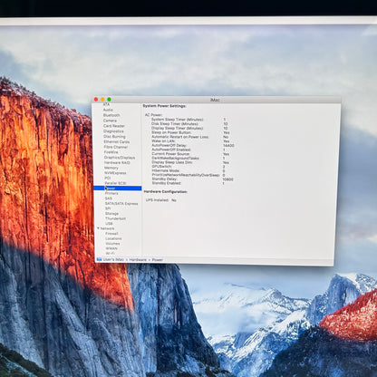 2015 Apple iMac 27" i7 4.0GHz 16GB RAM 128GB SSD Silver A1419